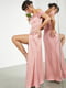 Рожева вечірня сукня-максі з відкритими плечима | 6790944 | фото 2