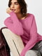 Рожевий светр прямого крою | 6791041