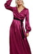 Фіолетова сукня-максі на запах | 6791065 | фото 2