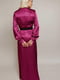 Фіолетова сукня-максі на запах | 6791065 | фото 3
