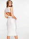 Біла сукня-футляр з вузьким вирізом | 6791088 | фото 4