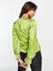 Зелена атласна блуза з довгим рукавом | 6791112 | фото 3