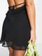 Чорна міні-сукня з відкритою спинкою та бретелею-петлею | 6791129 | фото 2