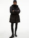 Пуховик Hooded puffer coat чорний  | 6791161 | фото 4