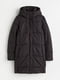 Пуховик Hooded puffer coat чорний  | 6791161 | фото 6