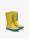 Жовті гумові чобітки з шнурівкою | 6791176 | фото 2