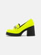 Туфлі неонового салатового кольору з ланцюжком Call It Spring Noella | 6791200 | фото 2