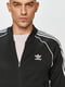 Олімпійка adidas Primeblue SST Originals чорна з рукавом-реглан | 6791304 | фото 3