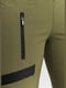 Спортивні штани кольору хакі з кишенями на блискавці | 6791341 | фото 4