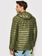 Пухова куртка кольору хакі з стьобаного матеріалу adidas Varilite Green | 6791346 | фото 2