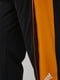 Чорні спортивні штани з помаранчевими вставками | 6791398 | фото 3