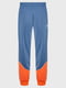 Синьо-помаранчеві штани з кишенями | 6791421 | фото 3