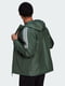 Зелена куртка adidas з білими смужками | 6791443 | фото 3