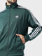 Зелена кофта-олімпійка з білими смужками adidas Adicolor Classics Firebird | 6791458 | фото 2
