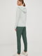 Зелені спортивні штани з кишенями | 6791481 | фото 2