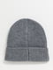 Сіра шапка на манжеті з логотипом The North Face | 6791517 | фото 4