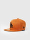 Помаранчева кепка з вишитим логотипом | 6791551 | фото 2