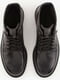 Чорні шкіряні черевики на шнурівці | 6791559 | фото 2