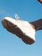 Білі текстильні кросівки на шнурівці | 6791581 | фото 2