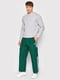 Зелені спортивні штани з білими лампасами | 6791603 | фото 2
