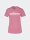 Рожева бавовняна футболка з логотипом | 6791675 | фото 4