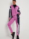 Рожево-чорний спортивний костюм: кофта і штани | 6791715