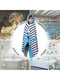 Дитячий махровий рушник з капюшоном Lovely Svi (76 х127 см) блакитного кольору в смужку з принтом “ Дельфін” | 6730748 | фото 8