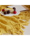 Плетений плед - покривало Lovely Svi жовтого кольору з бахромою (127x152 + 15 см) | 6730783 | фото 7