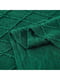 Плетений плед - покривало Lovely Svi з бахромою зеленого кольору в ромб (127x152 + 15 см) | 6730786 | фото 6
