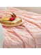 Плетений плед - покривало Lovely Svi з бахромою пудрового кольору в ромб (127x152 + 15 см) | 6730788 | фото 8