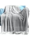Плетений плед - покривало Lovely Svi сірого кольору з бахромою (127x152 + 15 см) | 6730789 | фото 5