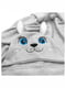 Дитячий рушник з капюшоном сірий з принтом “Зайчик” (70х100 см) | 6730796 | фото 6