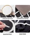 Антиковзаючий водонепроникний кухонний килимок з ефектом пам'яті чорного кольору в ромби (44x119x 1 см) | 6730815 | фото 9