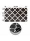 Антиковзаючий водонепроникний кухонний килимок з ефектом пам'яті чорного кольору в ромби (44x119x 1 см) | 6730815 | фото 8