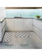 Антиковзаючий водонепроникний кухонний килимок з ефектом пам'яті сірого кольору (44x74 x1 см)  | 6730817 | фото 8