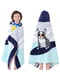 Дитячий махровий рушник з капюшоном Lovely Svi (76 х127 см) синього кольору з принтом “ Собака на серфі” | 6730888 | фото 6