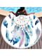 Рушник пляжний махровий круглий з бахромою (150 см) “Ловець снів” | 6792908