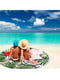 Рушник пляжний махровий круглий з бахромою (150 см) “Тропічні квіти” | 6792909 | фото 2