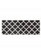 Чорний антиковзний водонепроникний ергономічний килим для кухні (44x119x1 см)  | 6792916