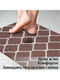 Коричневий антиковзний водонепроникний ергономічний килим для кухні (44x119x1 см)  | 6792917 | фото 5