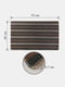 Коричневий дверний килимок з петлевою щетиною для внутрішнього та зовнішнього входу (45 x 75 см) | 6792925 | фото 3