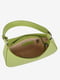 Салатовая кожаная сумка-багет | 6795401 | фото 4
