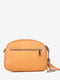 Кожаная сумка через плечо светло-оранжевого оттенка | 6795412 | фото 3