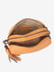 Кожаная сумка через плечо светло-оранжевого оттенка | 6795412 | фото 4
