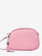Шкіряна сумка через плече світло-рожевого відтінку | 6795413 | фото 2