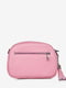 Шкіряна сумка через плече світло-рожевого відтінку | 6795413 | фото 3