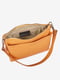 Шкіряна сумка оранжевого кольору з двома ремінцями | 6795415 | фото 4
