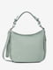 Кожаная сумка-шопер оливкового цвета | 6795443 | фото 2