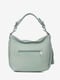 Кожаная сумка-шопер оливкового цвета | 6795443 | фото 3