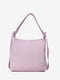 Шкіряна сумка-шопер фіолетового кольору | 6795453 | фото 2